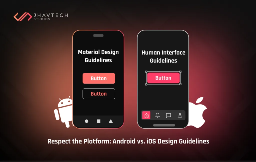 Android vs iOS mobile app design guidelines
