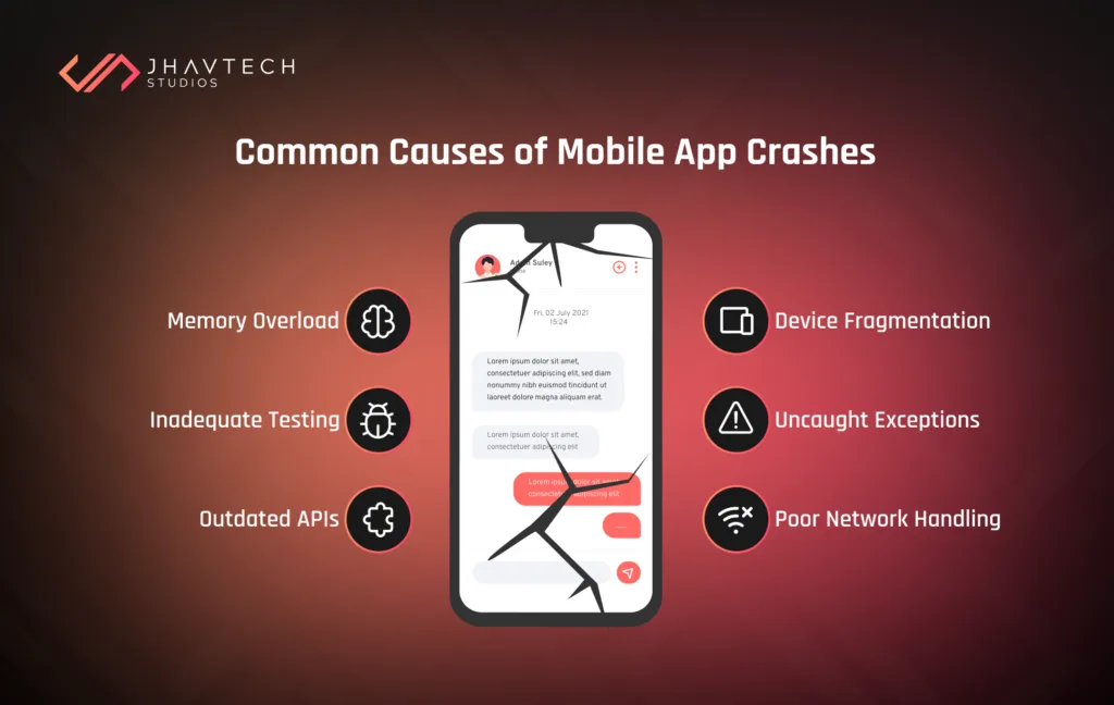 Common reasons why mobile apps crash