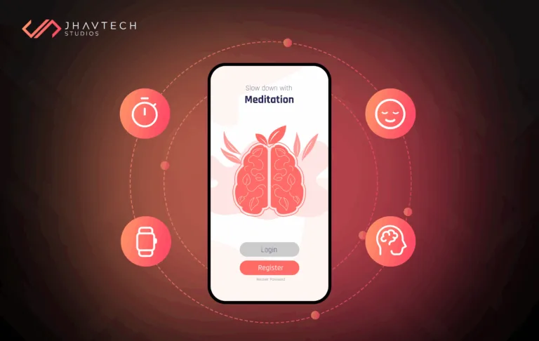 Meditation app login screen