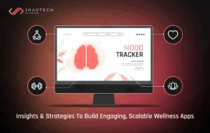 Mood tracker wellness app on desktop screen