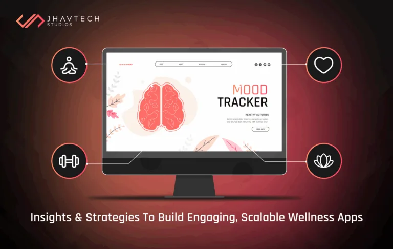 Mood tracker wellness app on desktop screen