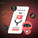 Healthcare App Login Screen with Icons