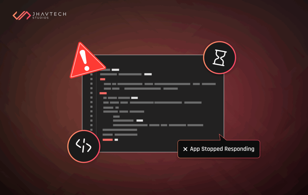 App stopped responding due to code errors