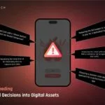 Mobile app interface showing a warning sign and risk factors