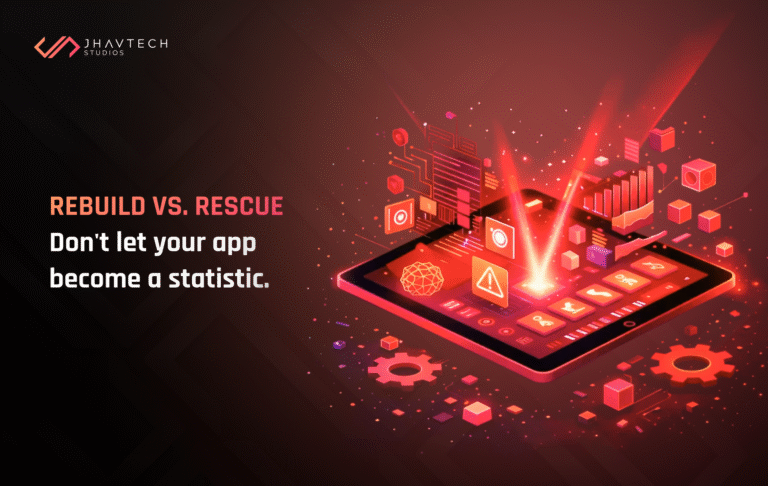Rebuild vs rescue app development concept