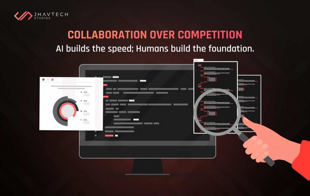 AI and humans collaborating over code quality