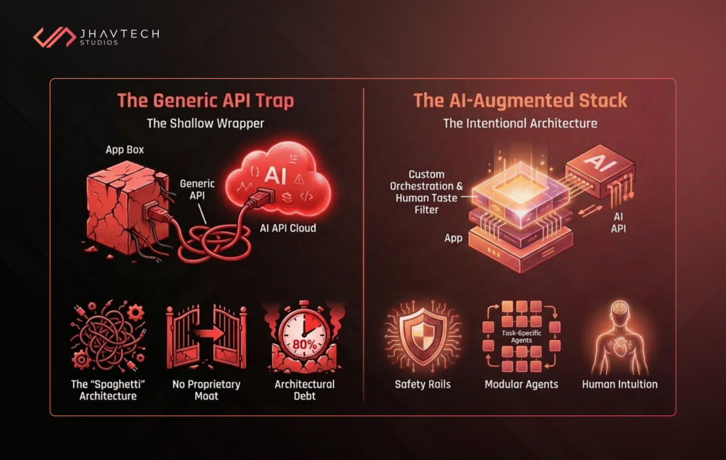Generic API Trap vs AI-Augmented Stack Architecture