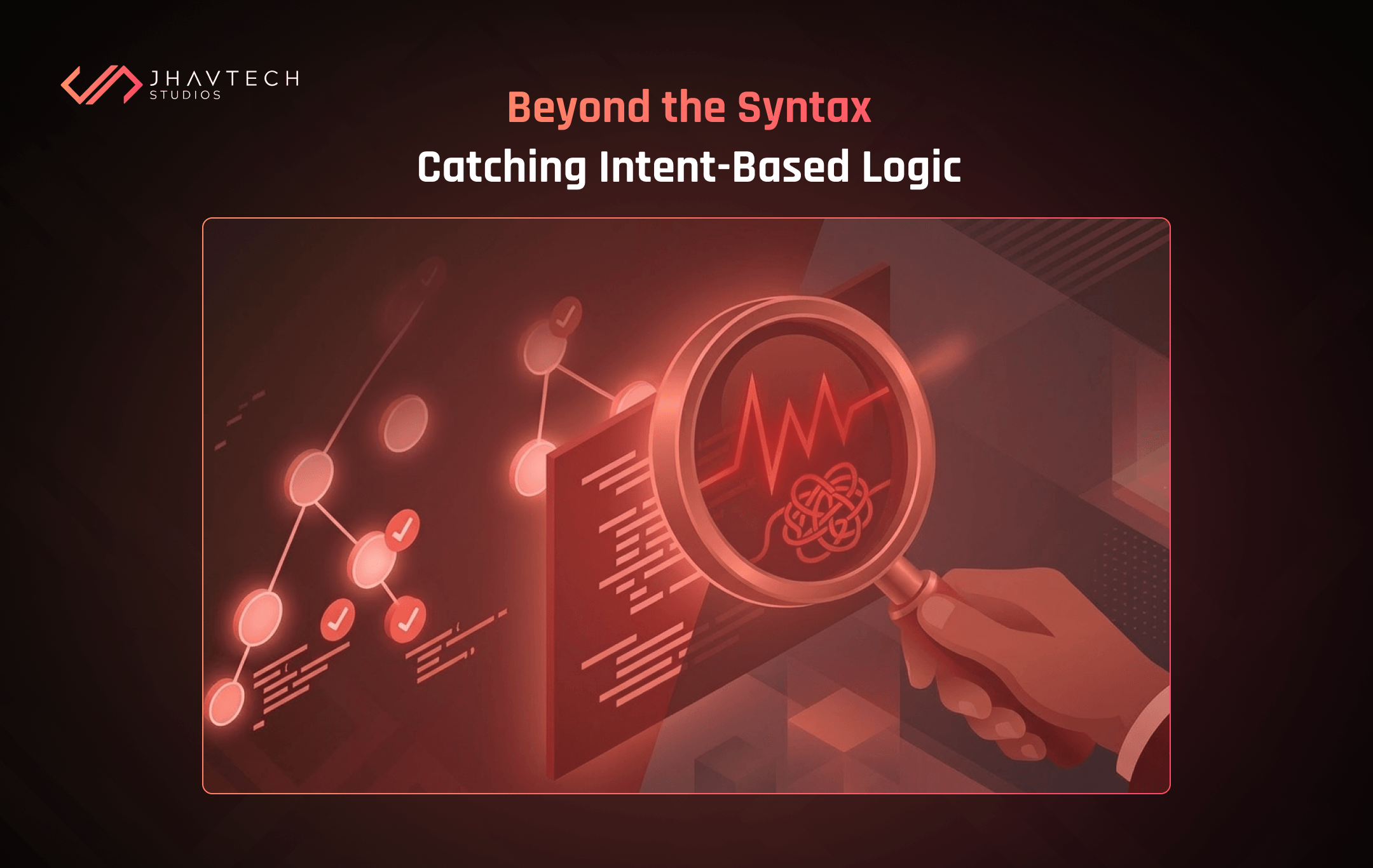 Senior developer reviewing code to identify bugs and logic issues