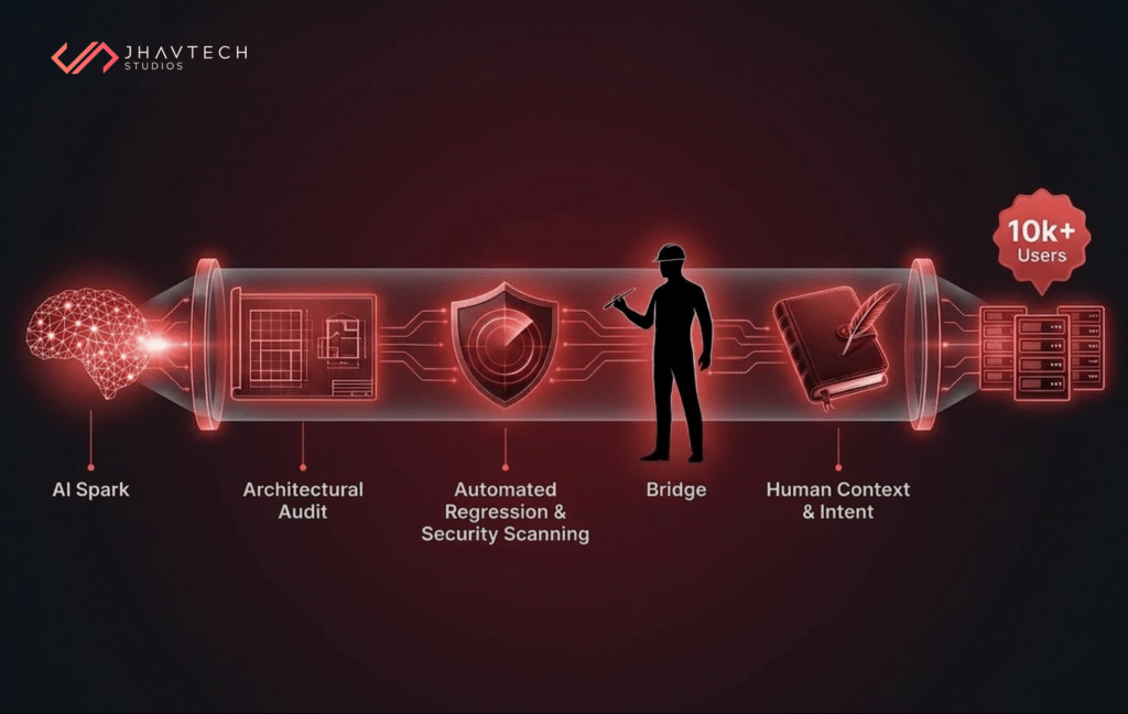 AI engineering pipeline with human oversight