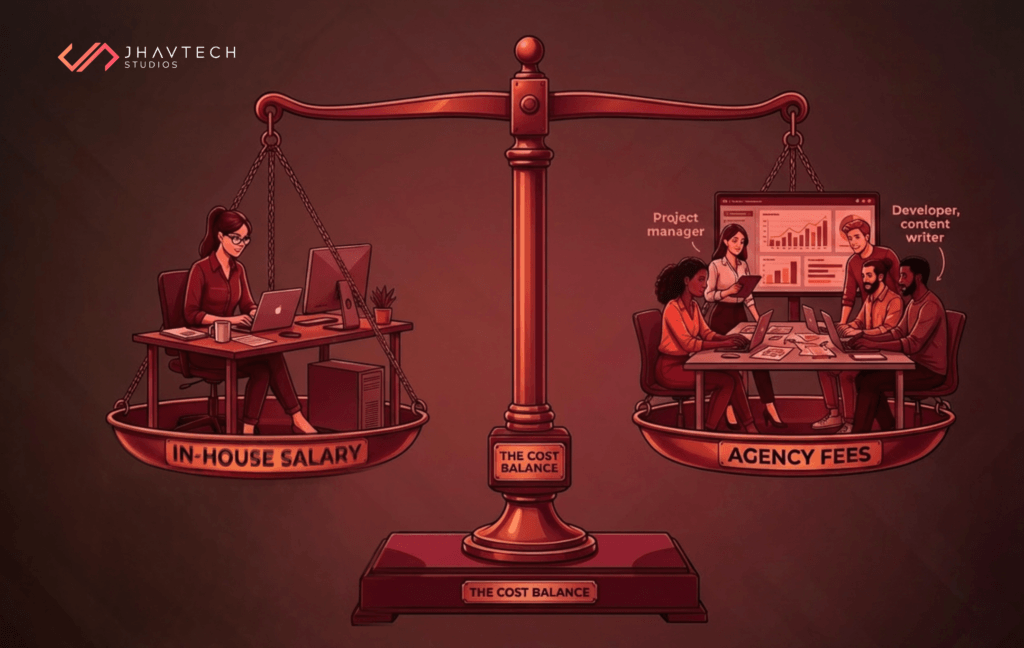 In-house vs agency app development cost