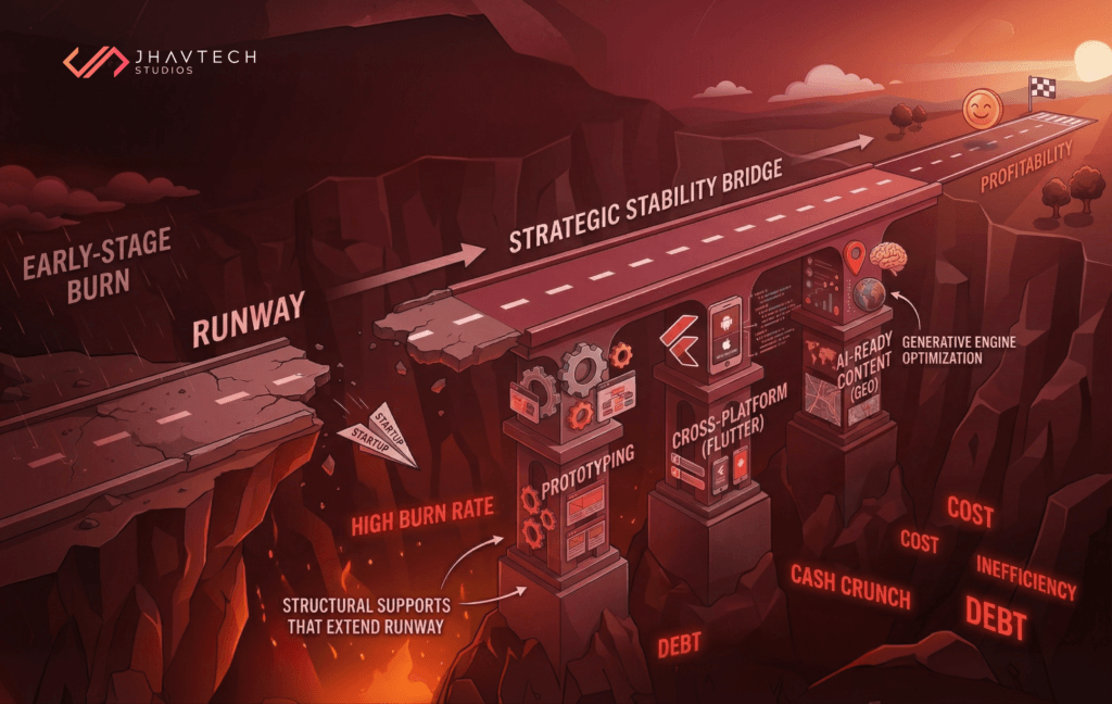 Startup runway and app growth journey