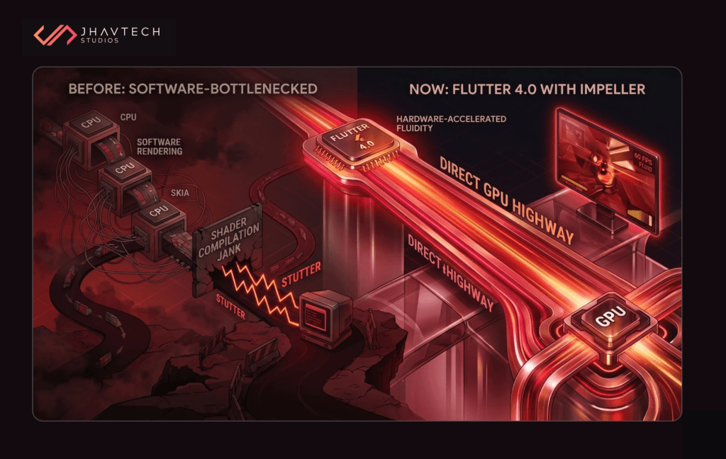 Software rendering vs Flutter Impeller GPU performance